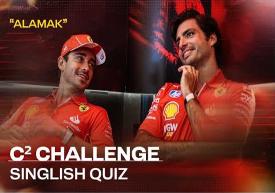 C² Challenge | The Singlish Quiz with Charles Leclerc &amp; Carlos Sainz