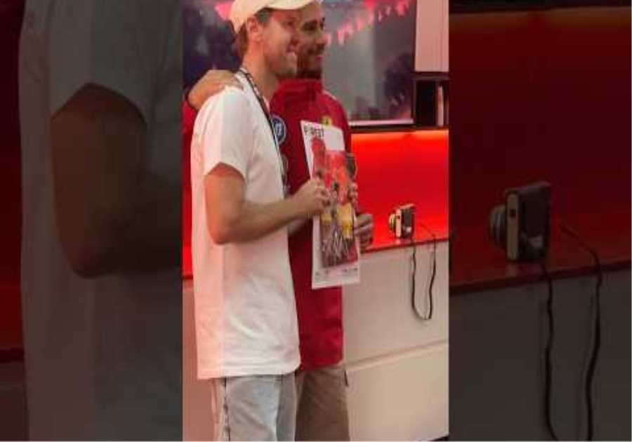 From one Ferrari driver to another ❤️#F1Shorts