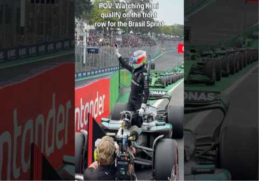 Great job out there Kiminho in Sprint Quali in Brasil 👏👏 #f1 #formula1 #mercedesf1