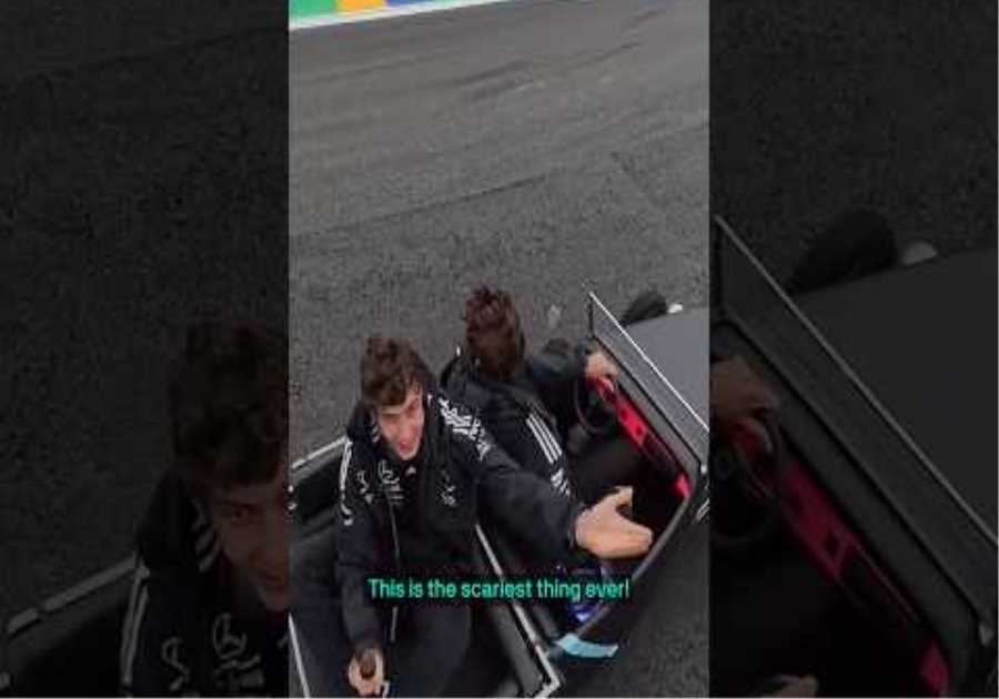 That Kimi GoPro footage from the Drivers' Parade you've been waiting for 😂 #f1 #formula1 #mercedesf1