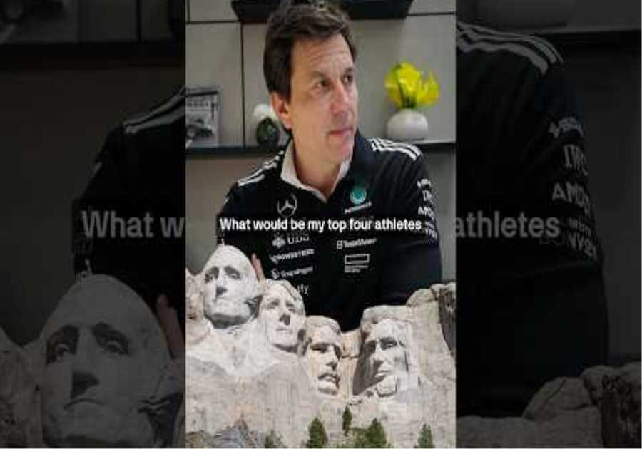 Guess who Toto’s bonus extra pick is for his Mount Rushmore of athletes?  #f1 #formula1 #mercedesf1