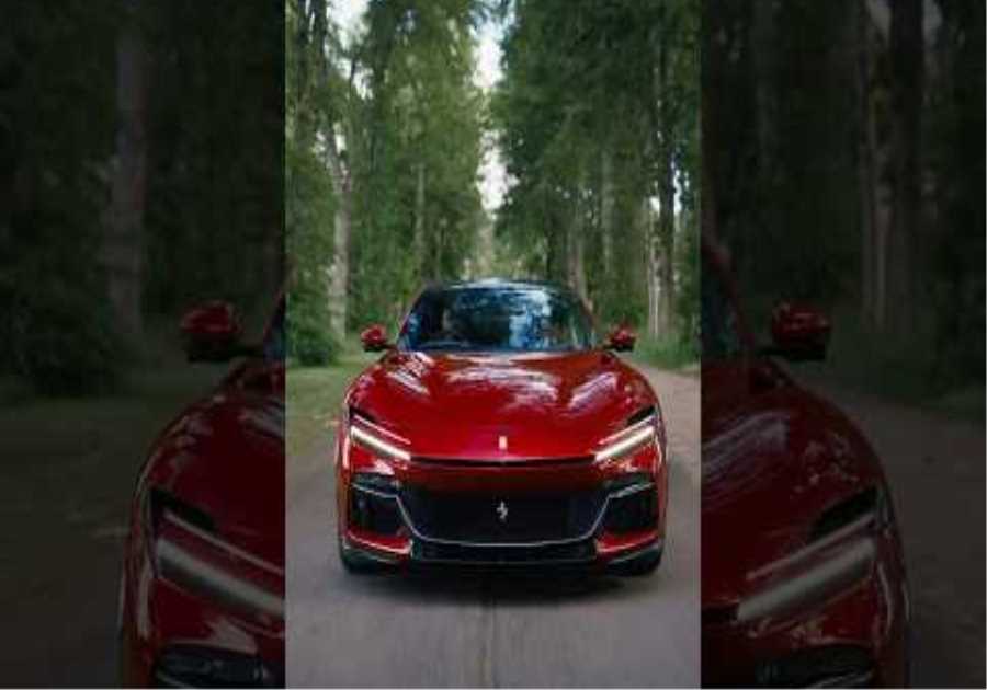 The castle, where the #FerrariPurosangue's beauty is boundless.  #Scotland #DrivingFerrari #Ferrari