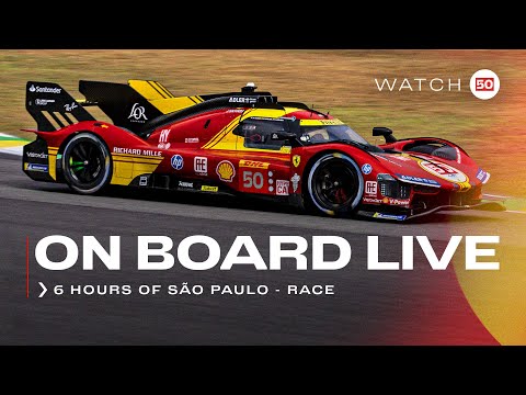 WEC Onboard the #50 LIVE race action at 6H São Paulo 2024 | Ferrari Hypercar
