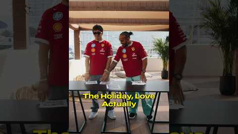 Charles and Lewis rank Christmas movies 🎬🎄 #F1 #F1Shorts