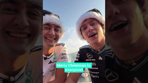A Christmas message to you from George and Kimi 🎄🎁🎅