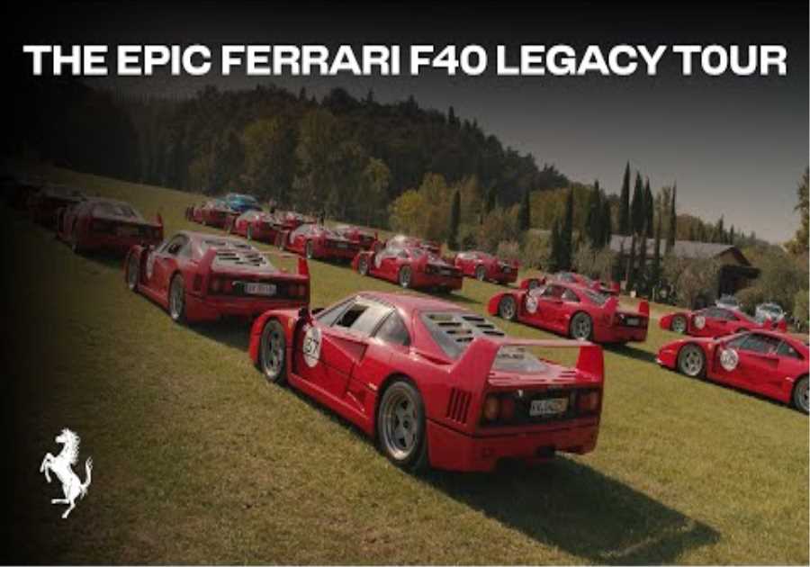 A journey through the iconic Ferrari F40 Legacy Tour