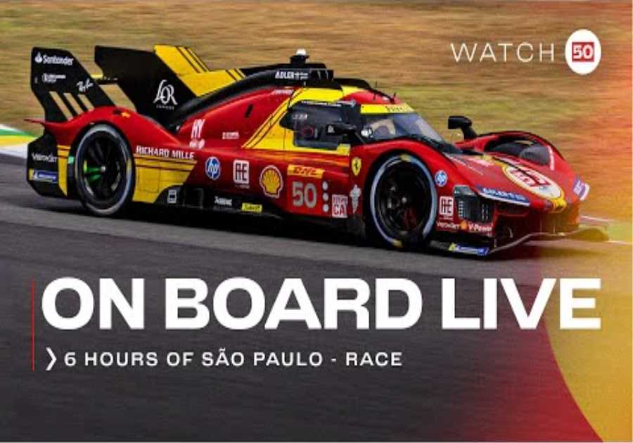 WEC Onboard the #50 LIVE race action at 6H São Paulo 2024 | Ferrari Hypercar