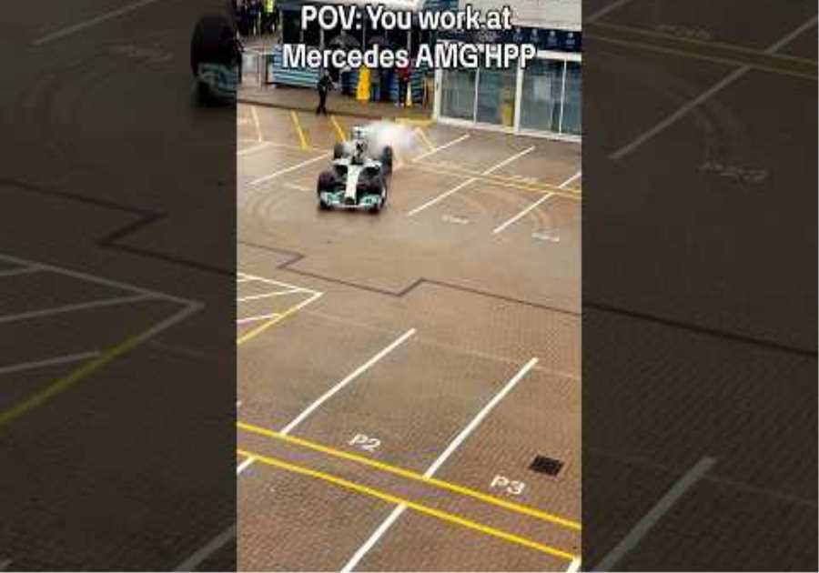 Just a normal work day at Brixworth 😉 #f1 #mercedesf1 #formula1