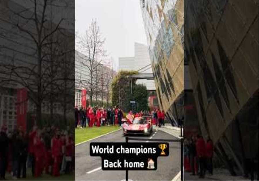 Celebrating in Maranello where it all begins. 🤩 #WEC #FerrariHypercar