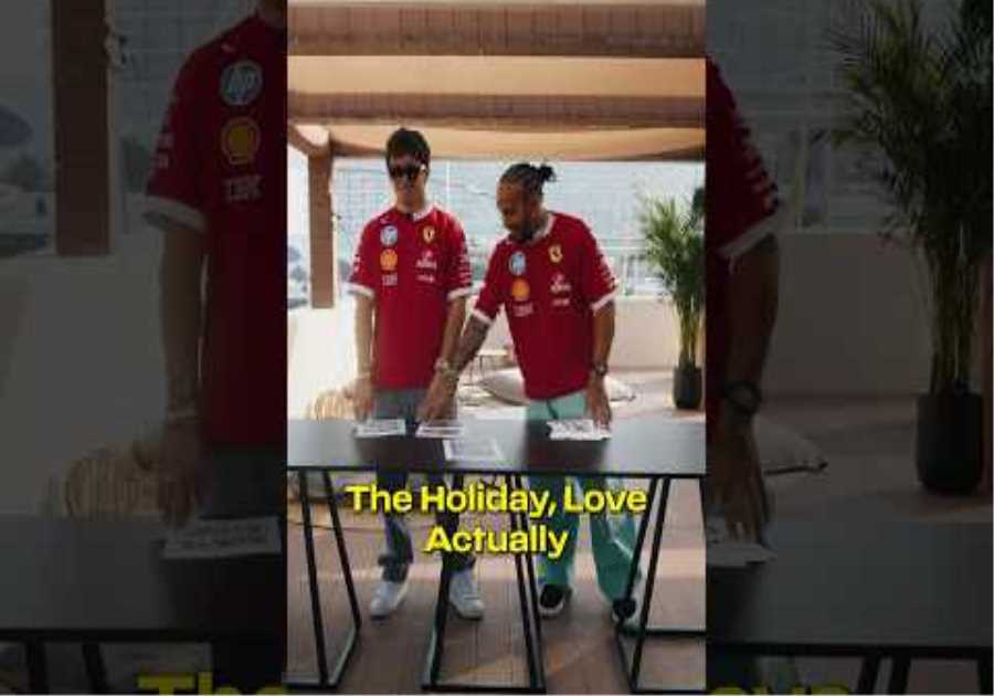 Charles and Lewis rank Christmas movies 🎬🎄 #F1 #F1Shorts