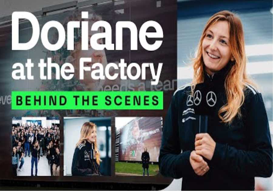 Celebrating Doriane’s F1 Academy Championship at Mercedes-AMG F1 HQ