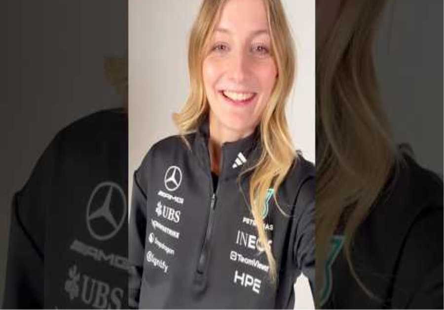 Super proud of you, Doriane. An exciting new chapter 📖 #f1 #f1academy #mercedesf1