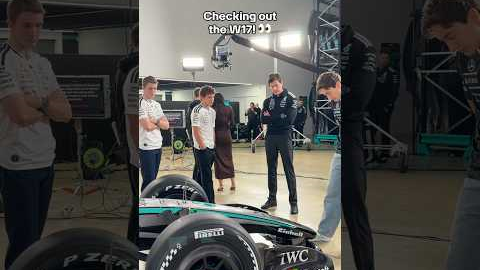 YTS: Taking the W17 in, in all its glory 🤓 #f1 #formula1 #mercedesf1