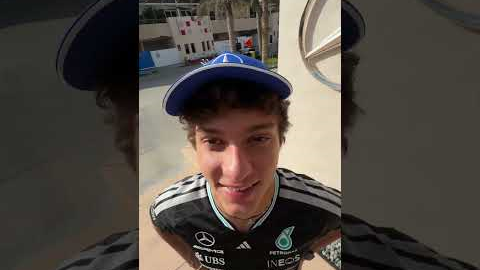 Can’t believe Kimi kept a straight face 😆 #MercedesF1 #KimiAntonelli