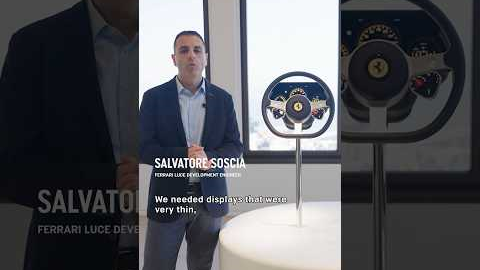 Light, thin, and vivid OLED displays, crafted in collaboration with Samsung Display. #FerrariLuce