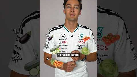George's Top Five Vegetables 🥦 #MercedesF1 #GeorgeRussell #Top5