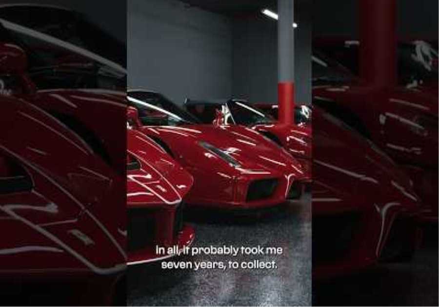 Two red-and-yellow rows unlike anything in the world. #Ferrari