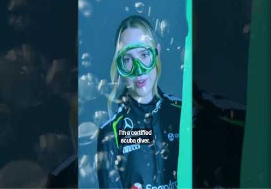 Getting to know our F1 Academy driver Payton Westcott more 😁🤿🐶 #f1 #f1academy #mercedesf1