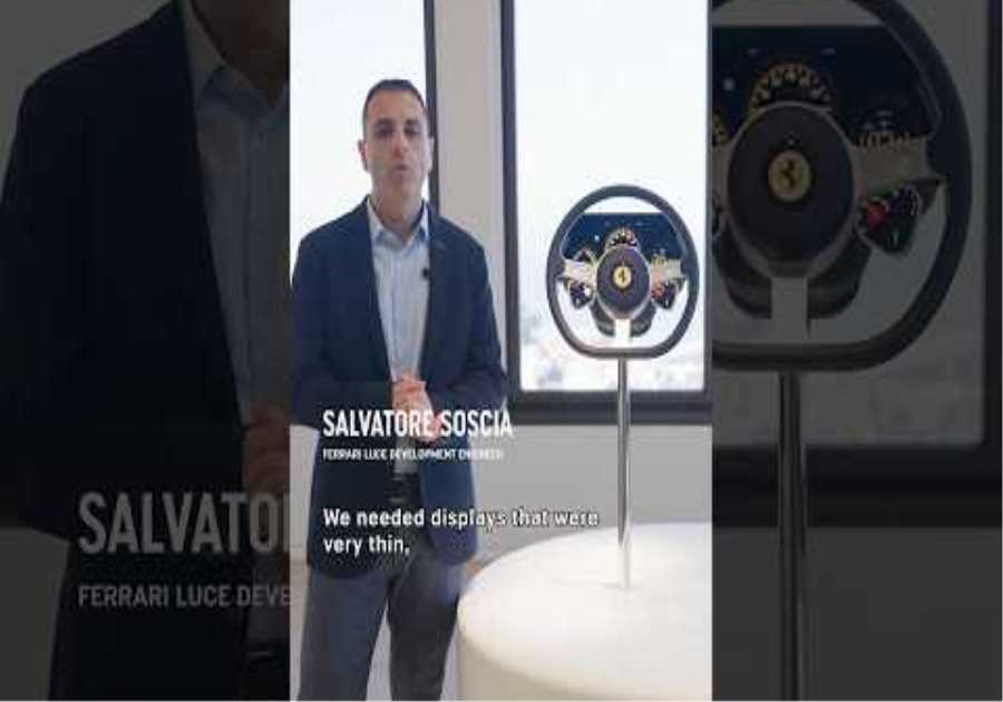 Light, thin, and vivid OLED displays, crafted in collaboration with Samsung Display. #FerrariLuce