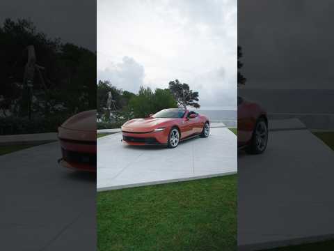Sportlife vibes along the coastline, with this Rosso Tramonto #FerrariAmalfiSpider. #Ferrari
