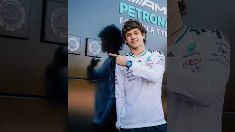 First win = you put your own winners plaque on the factory sign 👊 #mercedesamgf1 #F1 #KimiAntonelli