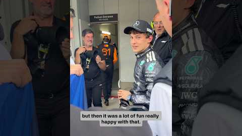 Kimi Antonelli reacts to his second win in F1 🙌 #KimiAntonelli #F1 #MercedesAMGF1