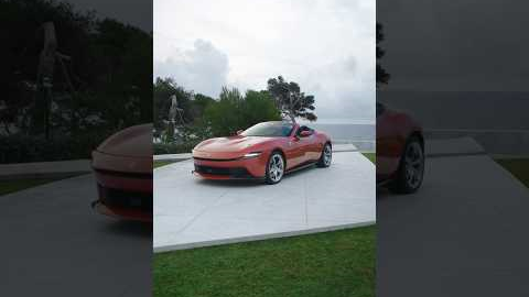 Sportlife vibes along the coastline, with this Rosso Tramonto #FerrariAmalfiSpider. #Ferrari