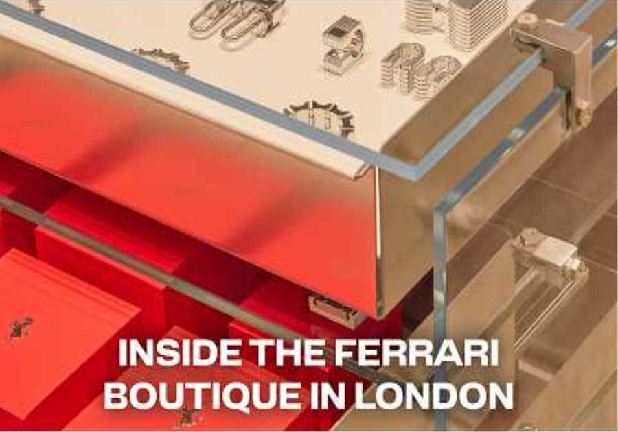 The Ferrari Boutique in London | Rocco Iannone & Formafantasma