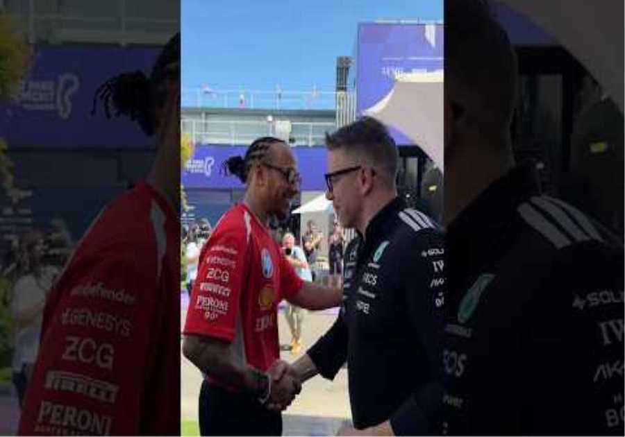 Always welcome round ours, Lewis! ❤️ #f1 #mercedesf1 #lewishamilton