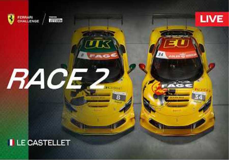 [ENG 🇬🇧] LIVE Ferrari Challenge Europe & UK - Le Castellet, Race 2