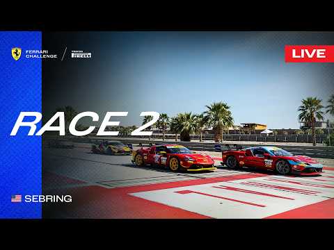 LIVE Ferrari Challenge North America - Sebring, Race 2