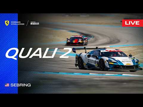 LIVE Ferrari Challenge North America - Sebring, Qualifying 2