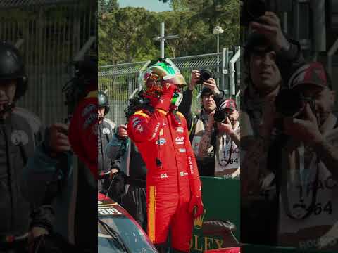 A moment we won’t forget. Pole at HOME ❤️#FerrariHypercar #WEC #Ferrari499P #6HImola