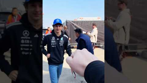 We need to up our fist bump battle game with Kimi… 😅 #f1 #formula1 #mercedesf1