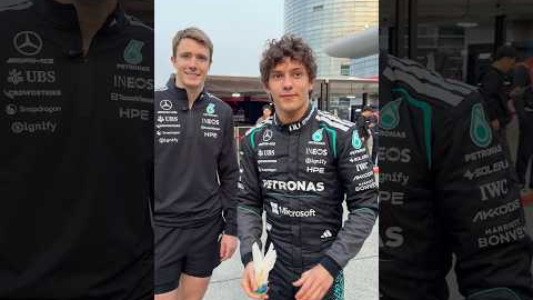 Throwback to Kimi and Fred trying the traditional Chinese sport, shuttlecock 👀 #f1 #formula1