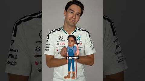 Introducing George... the farmer! 🧑‍🌾 #f1 #georgerussell #mercedesf1