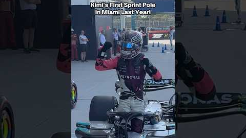 Kimi's first ever sprint pole! #MercedesF1 #F1 #KimiAntonelli #Pole
