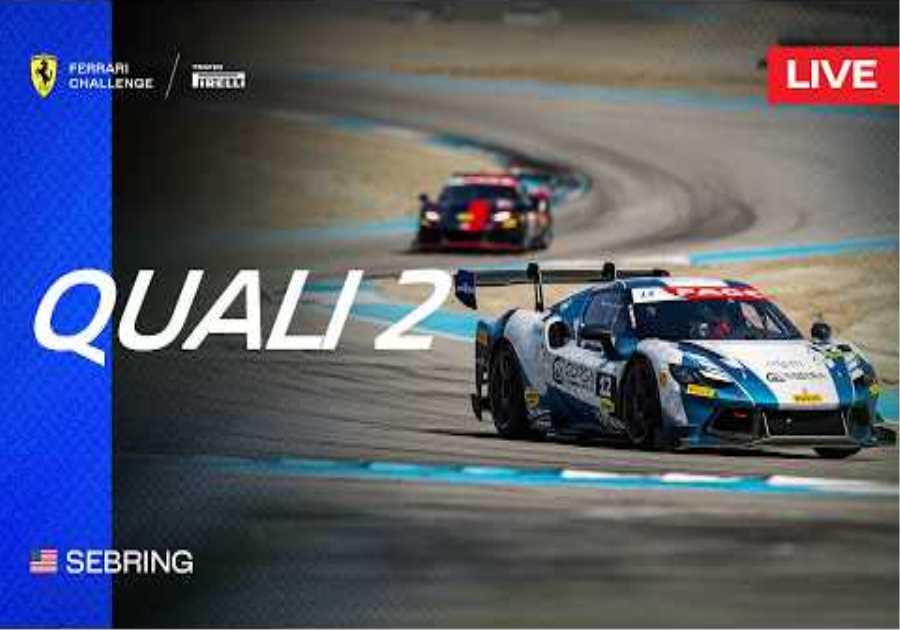 LIVE Ferrari Challenge North America - Sebring, Qualifying 2