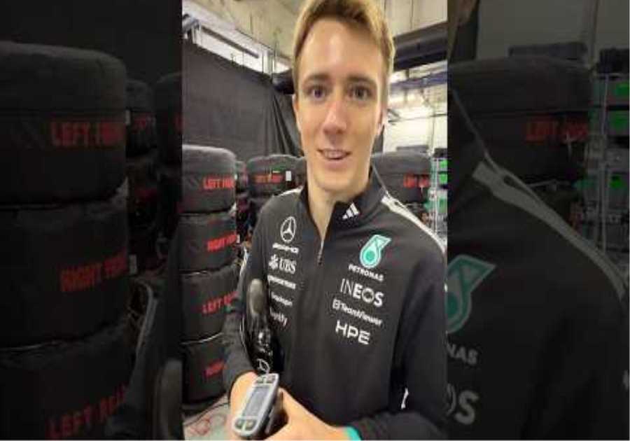 Fred teaches us how we communicate with each other over team radio 📻🎙️#f1 #formula1 #mercedesf1