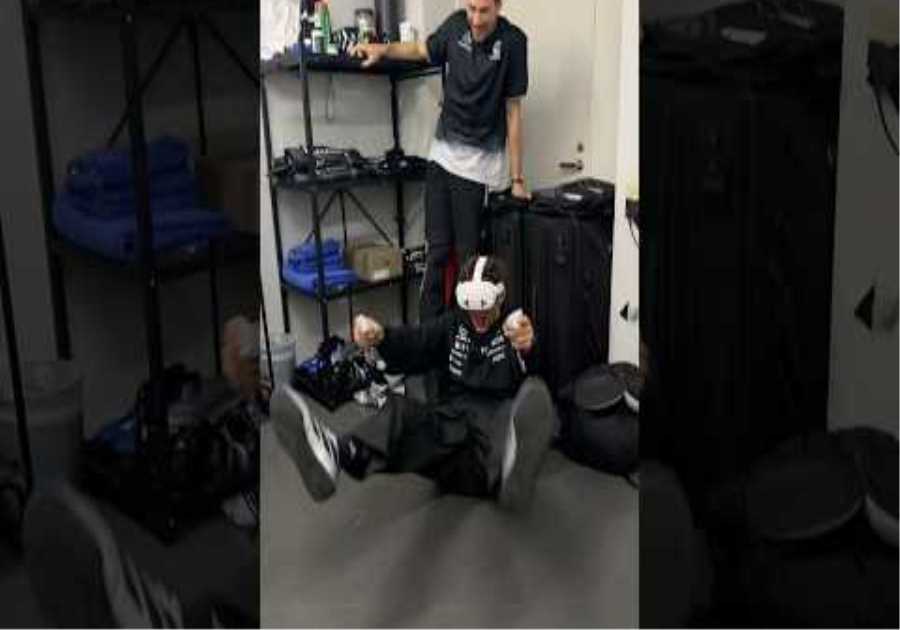 Kimi tries VR for the first time!!! #MercedesF1 #F1 #KimiAntonelli