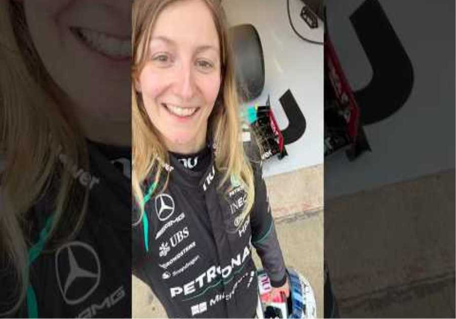 Hear from Doriane herself after an unforgettable day 💬  #f1 #formula1 #mercedesf1