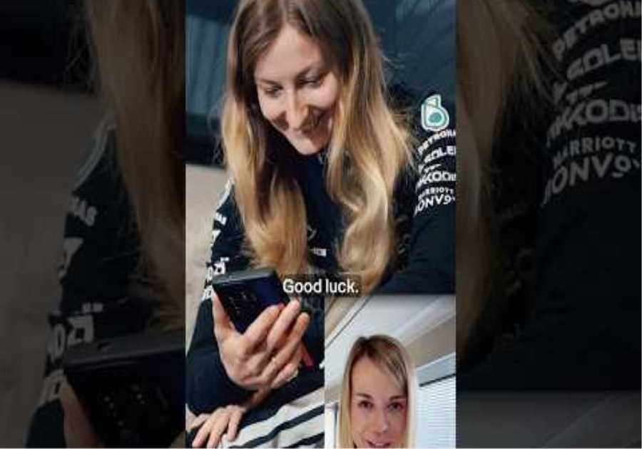 A message from Susie ahead of Doriane's first run in W12 💪  #f1 #formula1 #mercedesf1