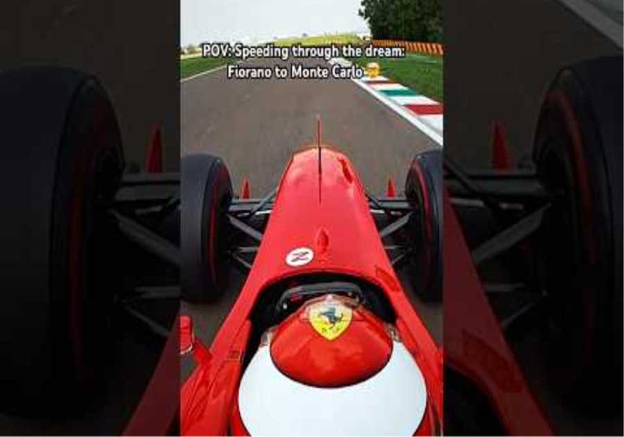 POV: Speeding through the dream: Fiorano to Monte Carlo 🤯Switching tracks in the blink of an eye ⚡️😚