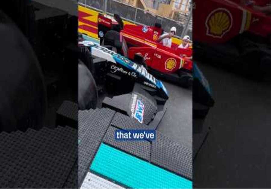 Kimi Antonelli on last year’s crazy LEGO race in Miami! 😅 #f1 #mercedesf1 #kimiantonelli