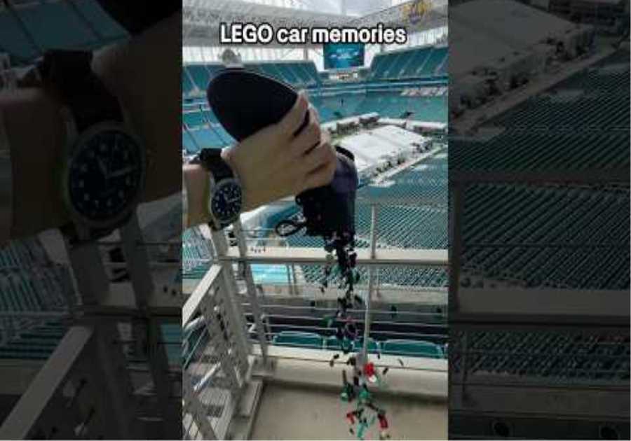 Still finding LEGO bricks a year later 😂 #mercedes #f1 #formula1 #lego #miamigp