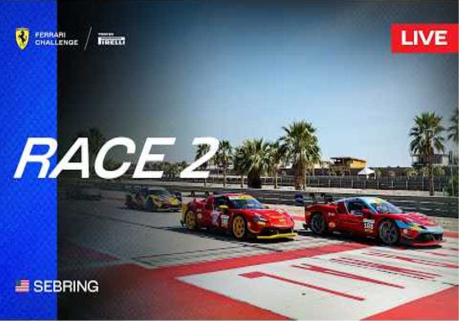 LIVE Ferrari Challenge North America - Sebring, Race 2