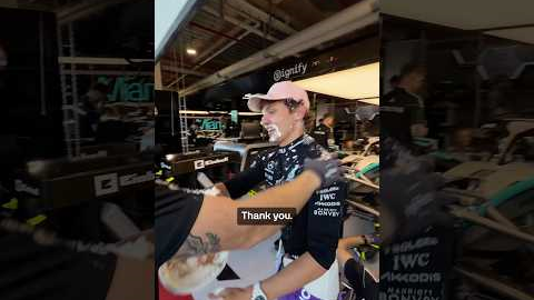 Kimi gets a taste of his own medicine 🎂😂 #kimiantonelli #mercedes #f1 #formula1 #birthday