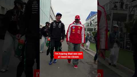 Kimi’s already excited for the next one 🇲🇨🤩  See you in Monaco, LH 🤝 #mercedesf1 #kimiantonelli #f1