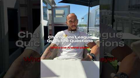 @lewishamilton with some core UEFA Champions League memories 🏆⚽ #F1 #F1shorts