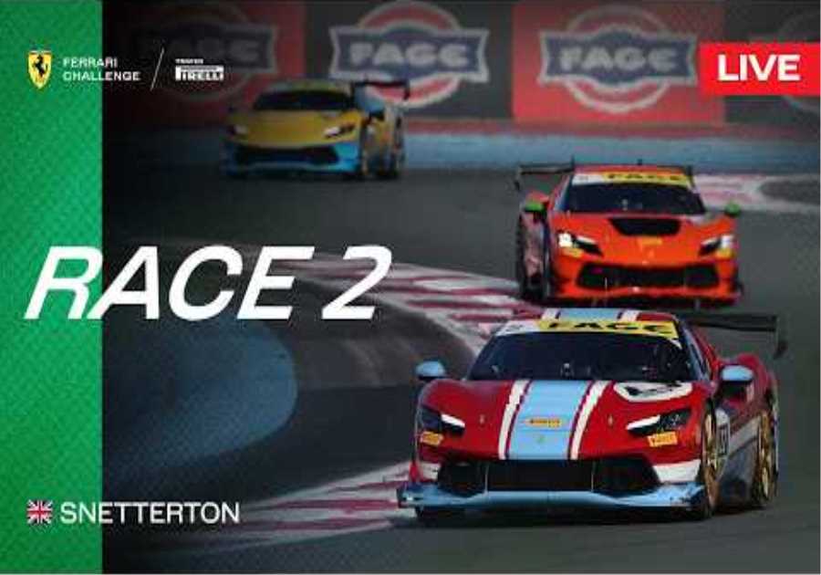LIVE Ferrari Challenge UK - Snetterton Race 2